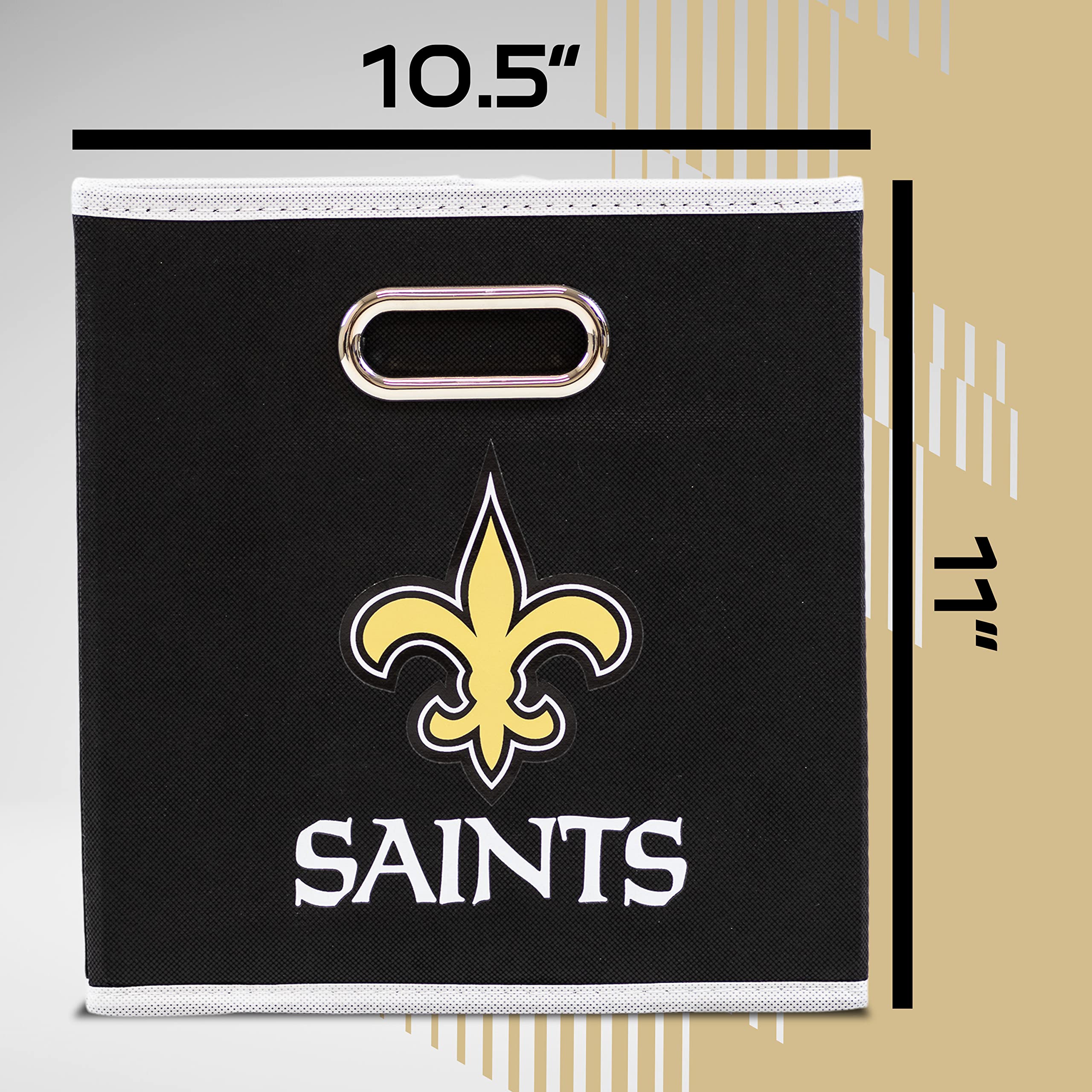 Foto 7 pulgar | Contenedor De Almacenamiento Franklin Sports Nfl New Orleans Saints - Venta Internacional.