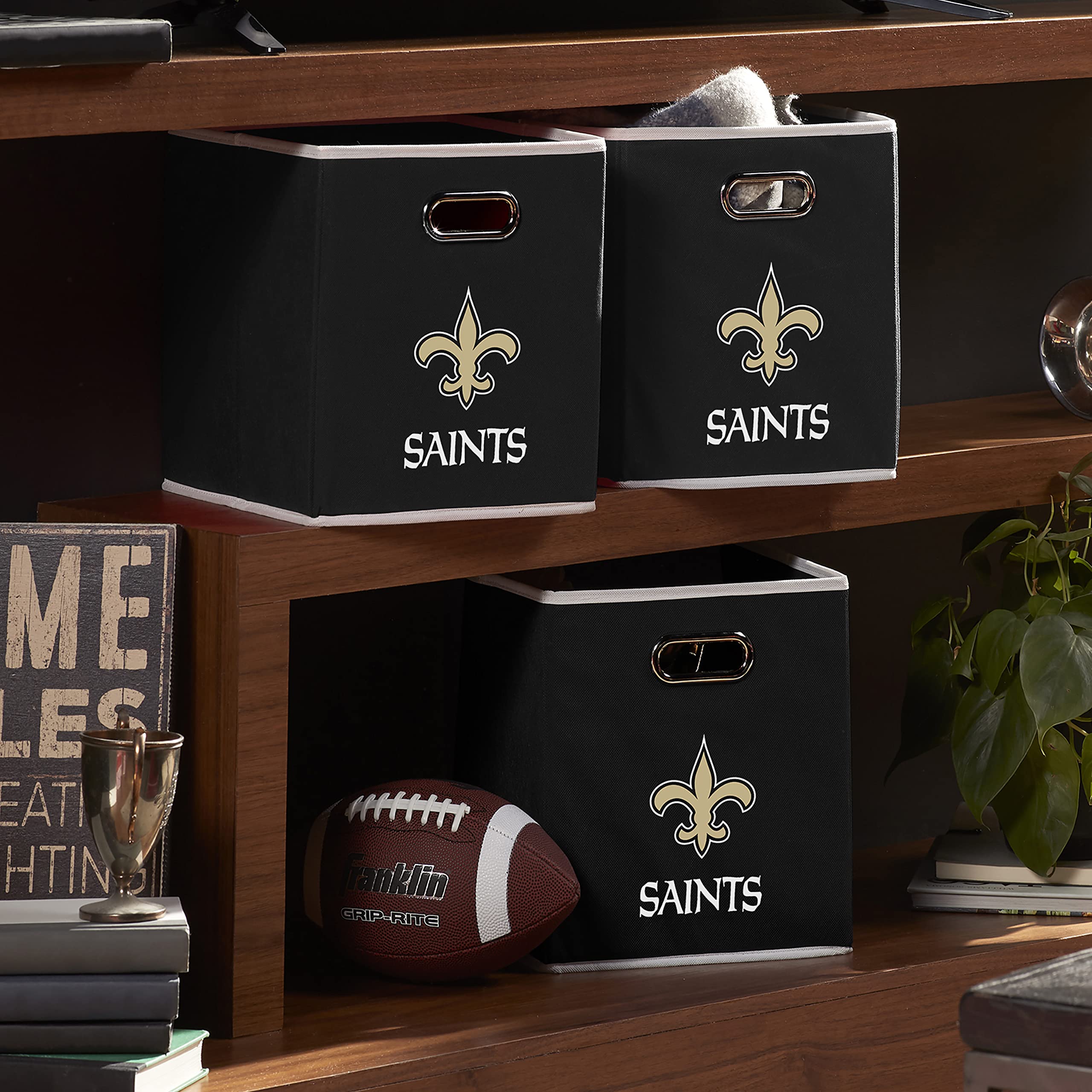 Foto 8 pulgar | Contenedor De Almacenamiento Franklin Sports Nfl New Orleans Saints - Venta Internacional.