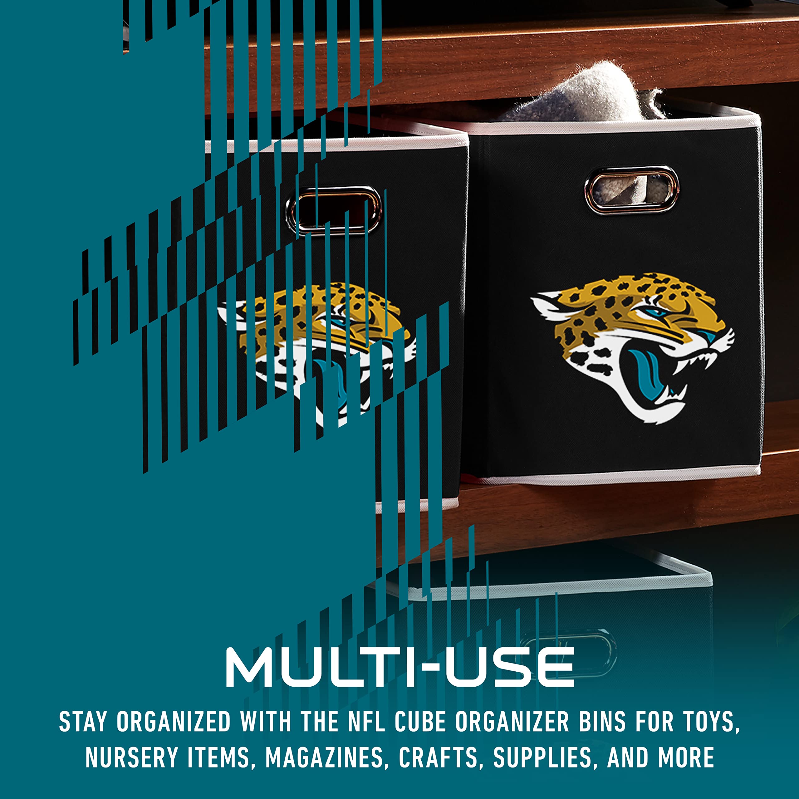 Foto 6 pulgar | Contenedor De Almacenamiento Franklin Sports Nfl Jacksonville Jaguars - Venta Internacional.