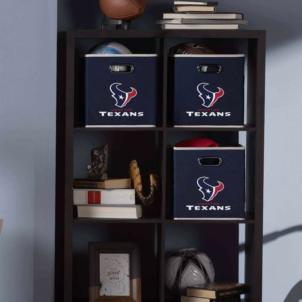 Foto 3 pulgar | Cubo De Almacenamiento Plegable Franklin Sports Nfl Houston Texans - Venta Internacional.