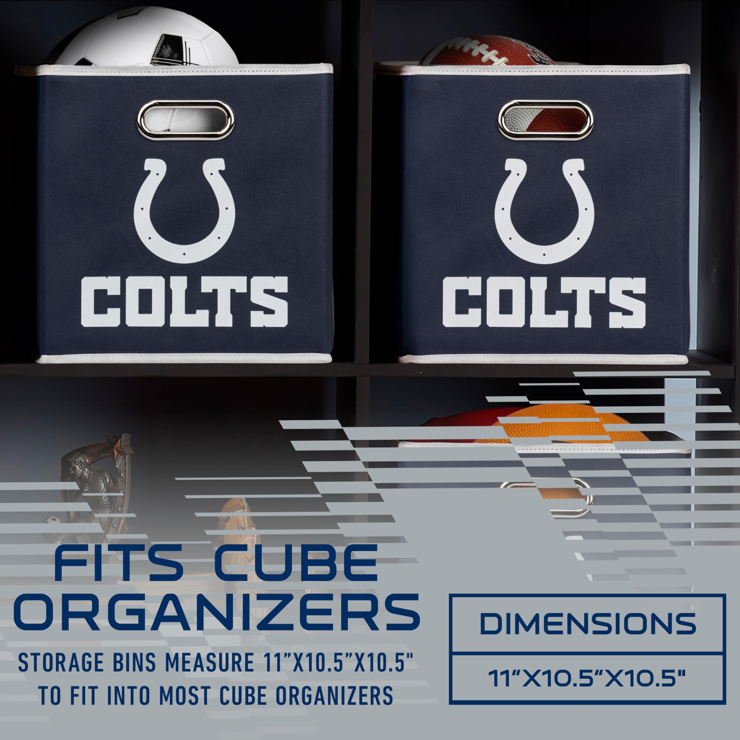 Foto 5 pulgar | Contenedor De Almacenamiento Franklin Sports Nfl Indianapolis Colts - Venta Internacional.
