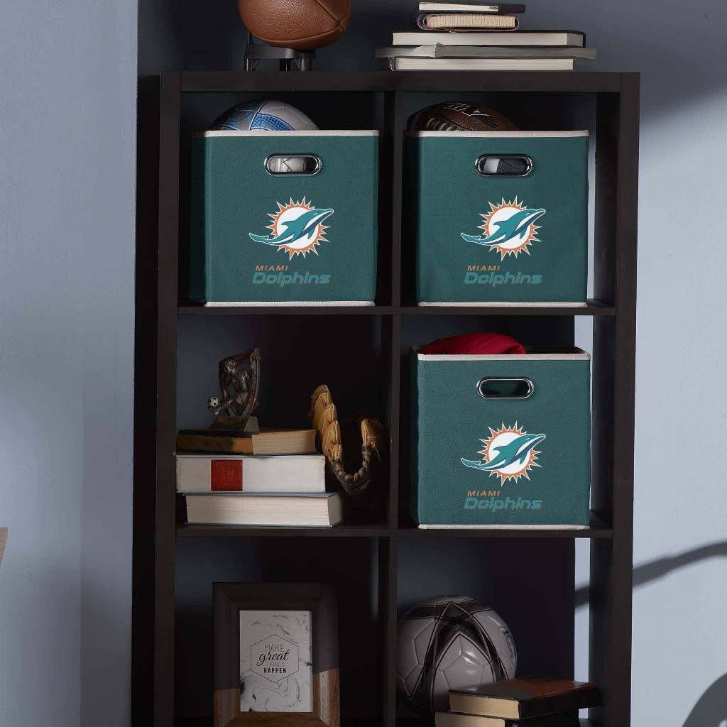 Foto 3 pulgar | Contenedor De Almacenamiento Franklin Sports Nfl Miami Dolphins - Venta Internacional.