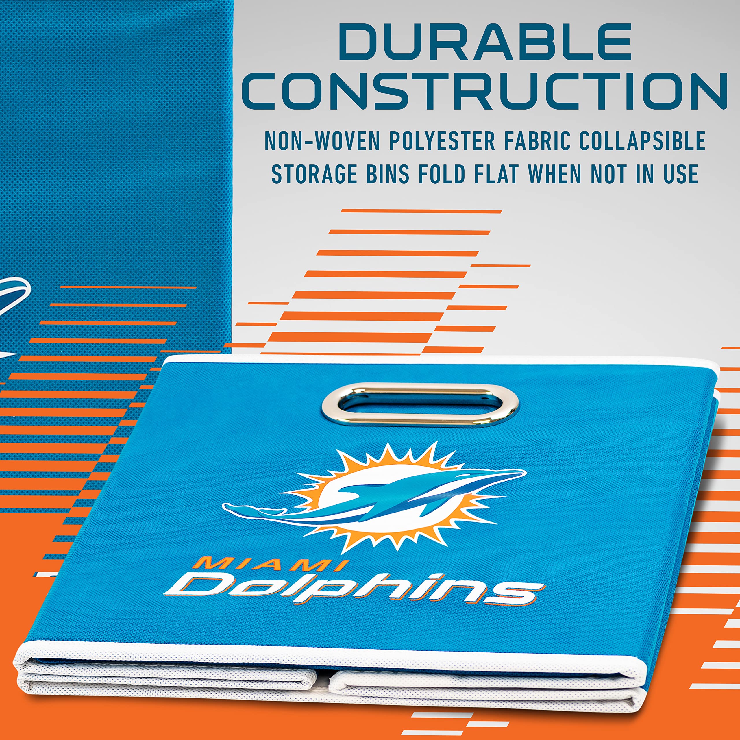 Foto 5 pulgar | Contenedor De Almacenamiento Franklin Sports Nfl Miami Dolphins - Venta Internacional.