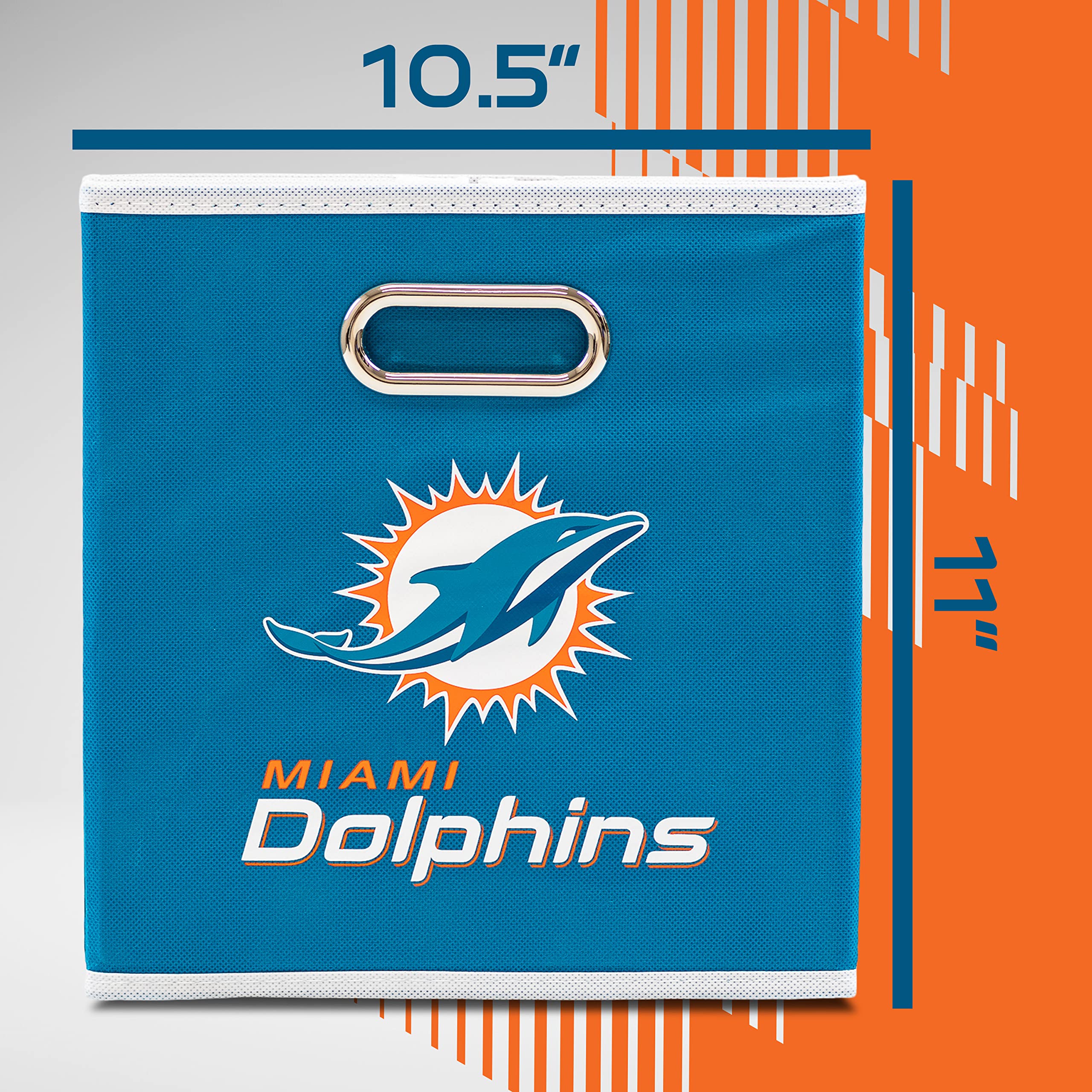 Foto 8 pulgar | Contenedor De Almacenamiento Franklin Sports Nfl Miami Dolphins - Venta Internacional.
