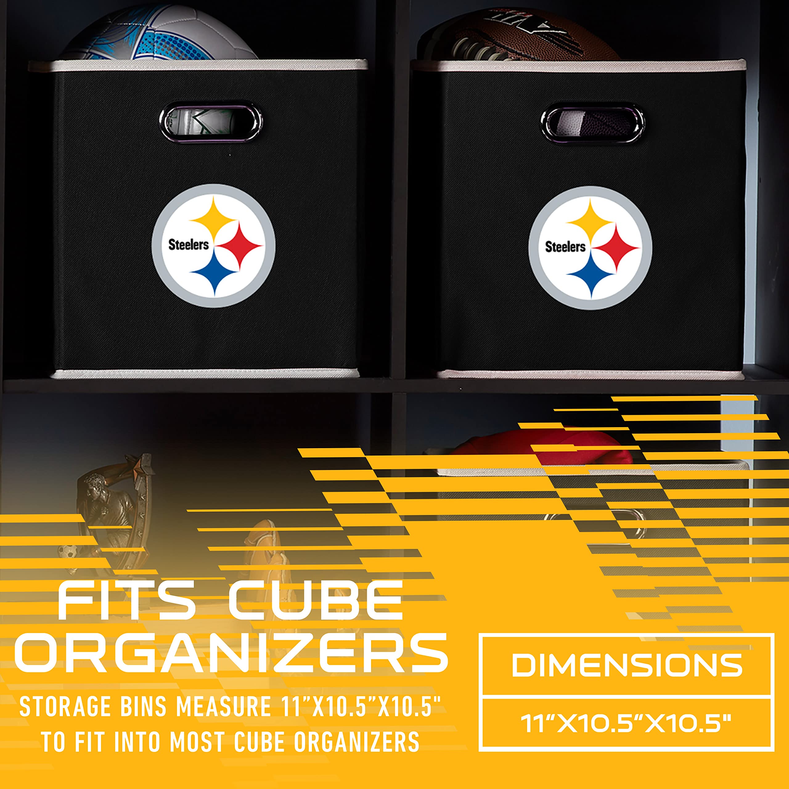 Foto 4 pulgar | Contenedor De Almacenamiento Franklin Sports Nfl Pittsburgh Steelers - Venta Internacional.