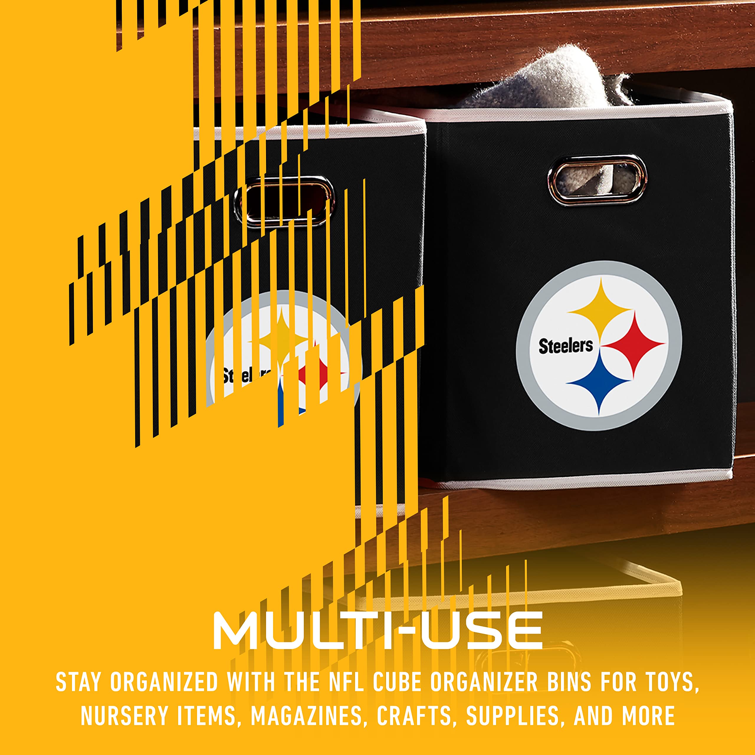 Foto 6 pulgar | Contenedor De Almacenamiento Franklin Sports Nfl Pittsburgh Steelers - Venta Internacional.