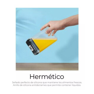 Foto 3 | Recipientes Herméticos de Almacenamiento de Cocina Set 7 Piezas