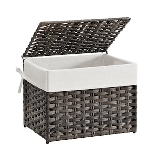 Foto 1 | Cesta De Almacenamiento Songmics 35 L Con Tapa, Plegable, Marrón Urst040k01 - Venta Internacional.