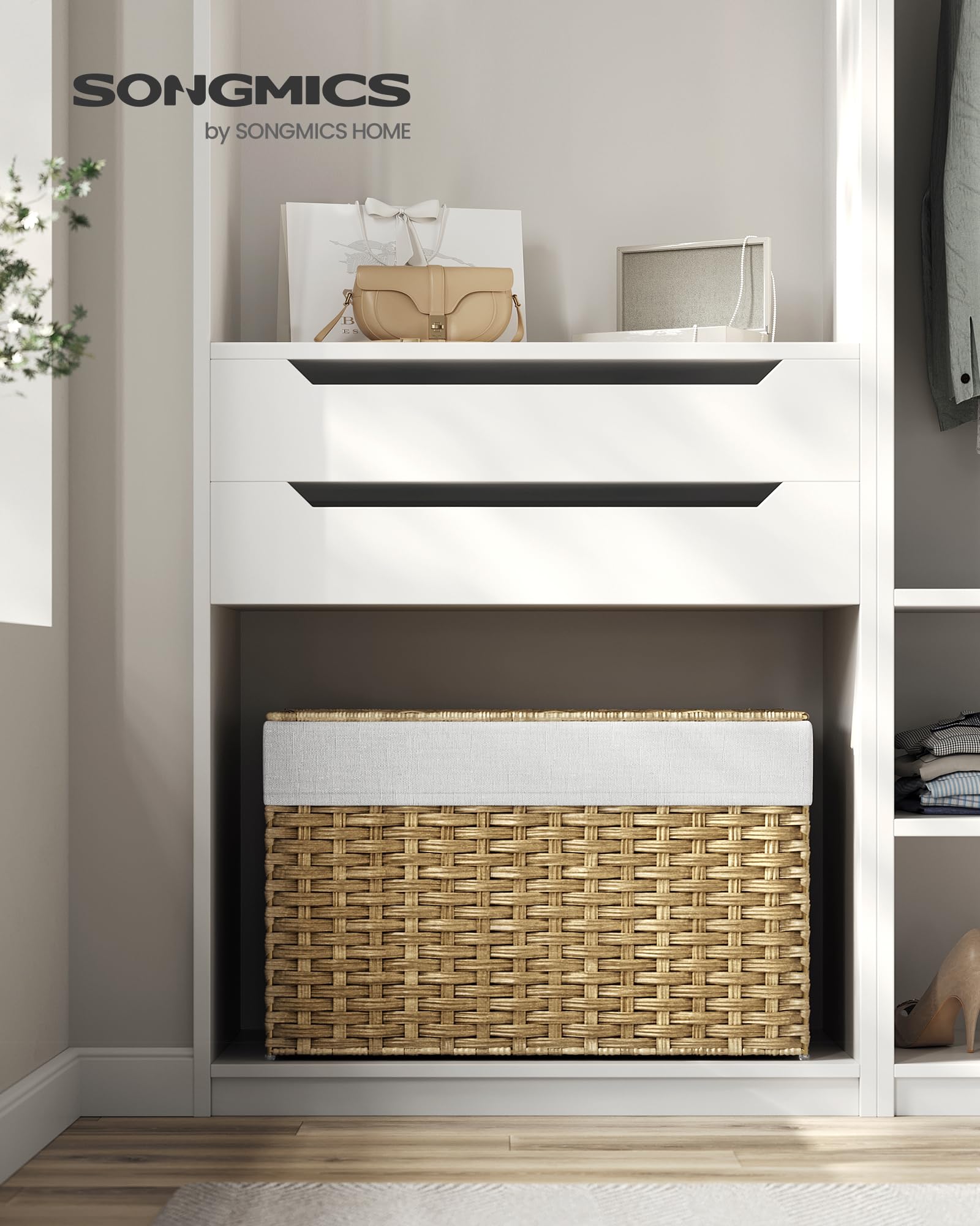 Foto 3 pulgar | Cesta de Almacenamiento Songmics 105l con Tapa Plegable- Venta Internacional