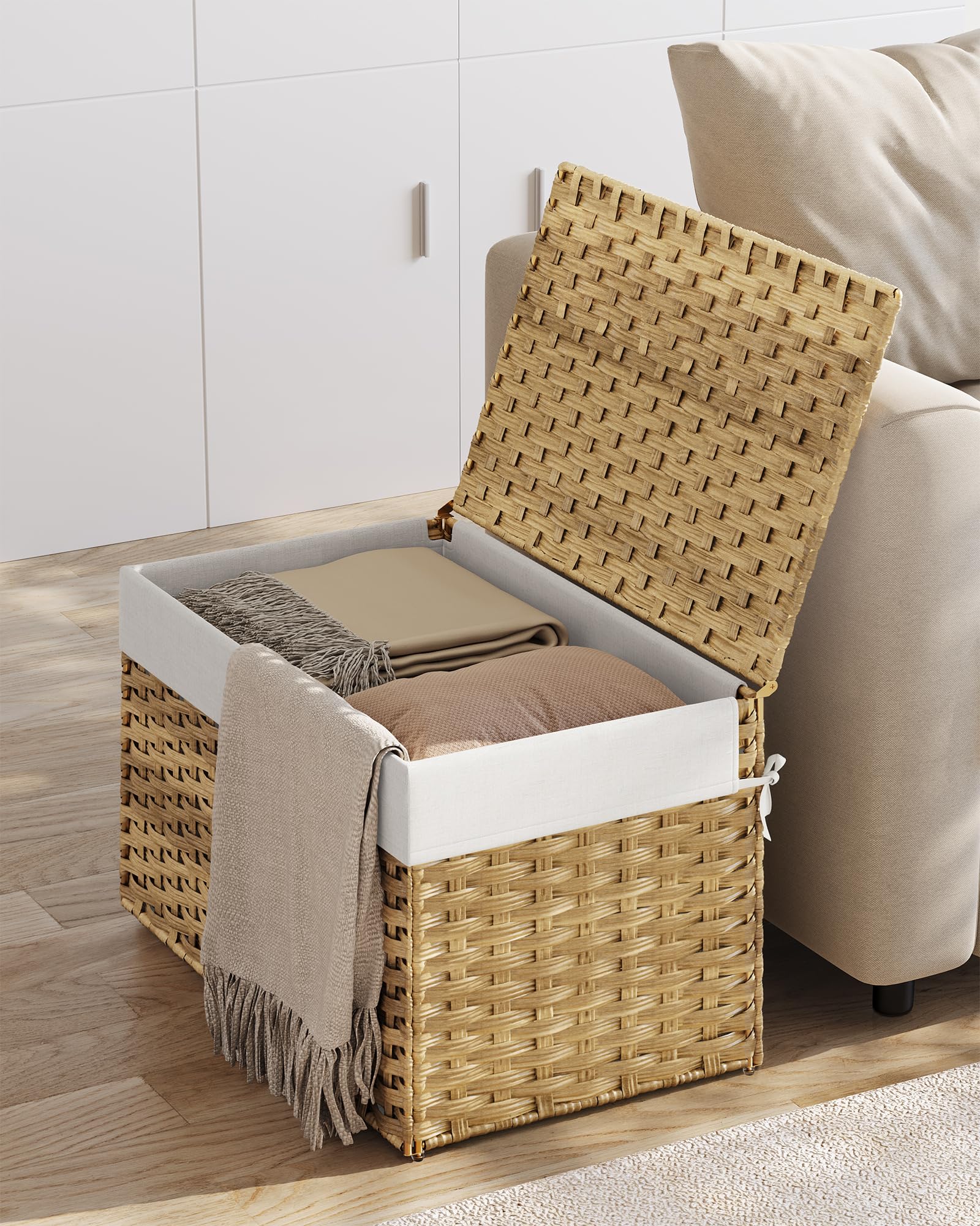 Foto 5 pulgar | Cesta de Almacenamiento Songmics 105l con Tapa Plegable- Venta Internacional