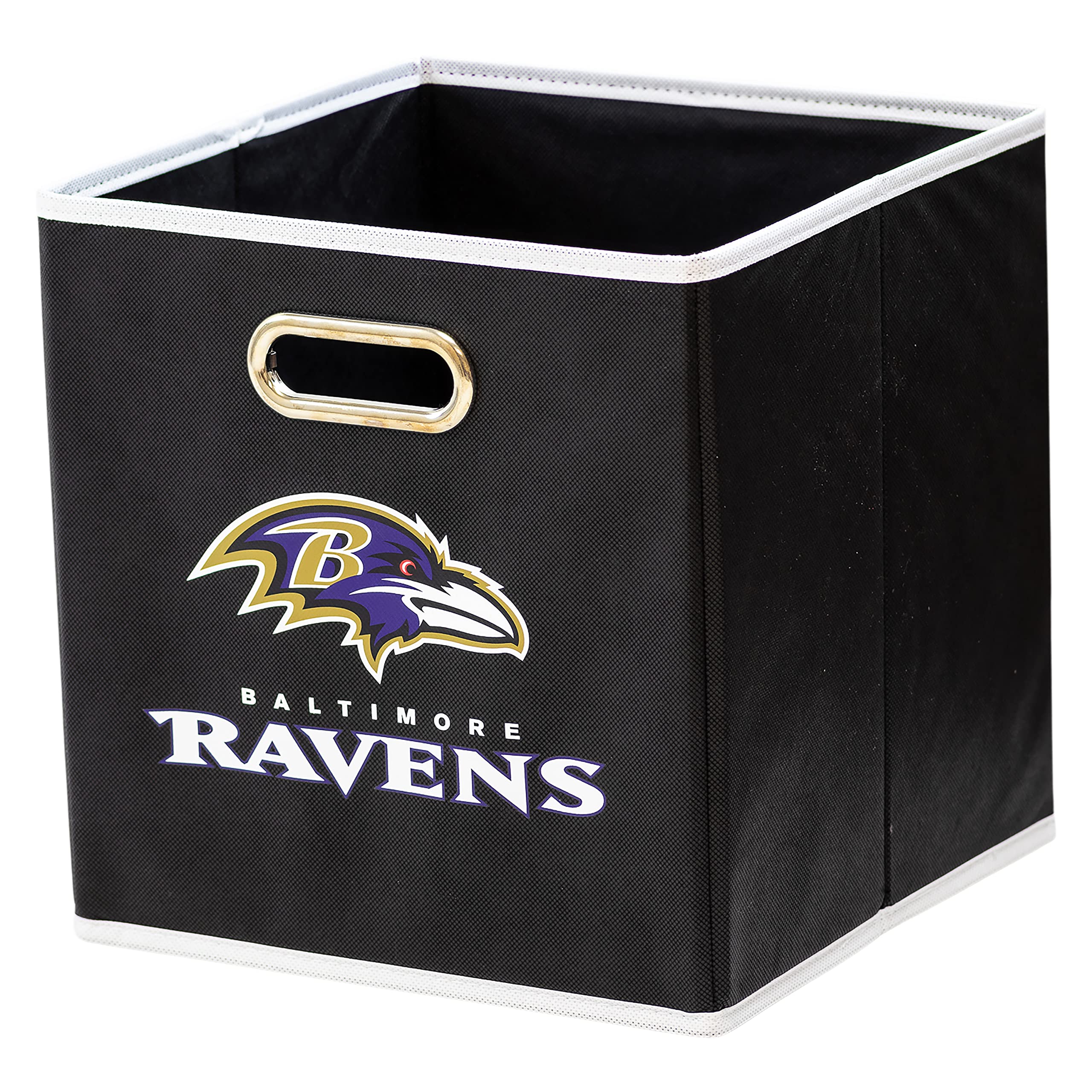 Foto 2 pulgar | Cubo De Almacenamiento Franklin Sports Nfl Baltimore Ravens De 11 X 11 Cm - Venta Internacional.