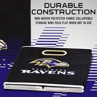 Foto 4 | Cubo De Almacenamiento Franklin Sports Nfl Baltimore Ravens De 11 X 11 Cm - Venta Internacional.
