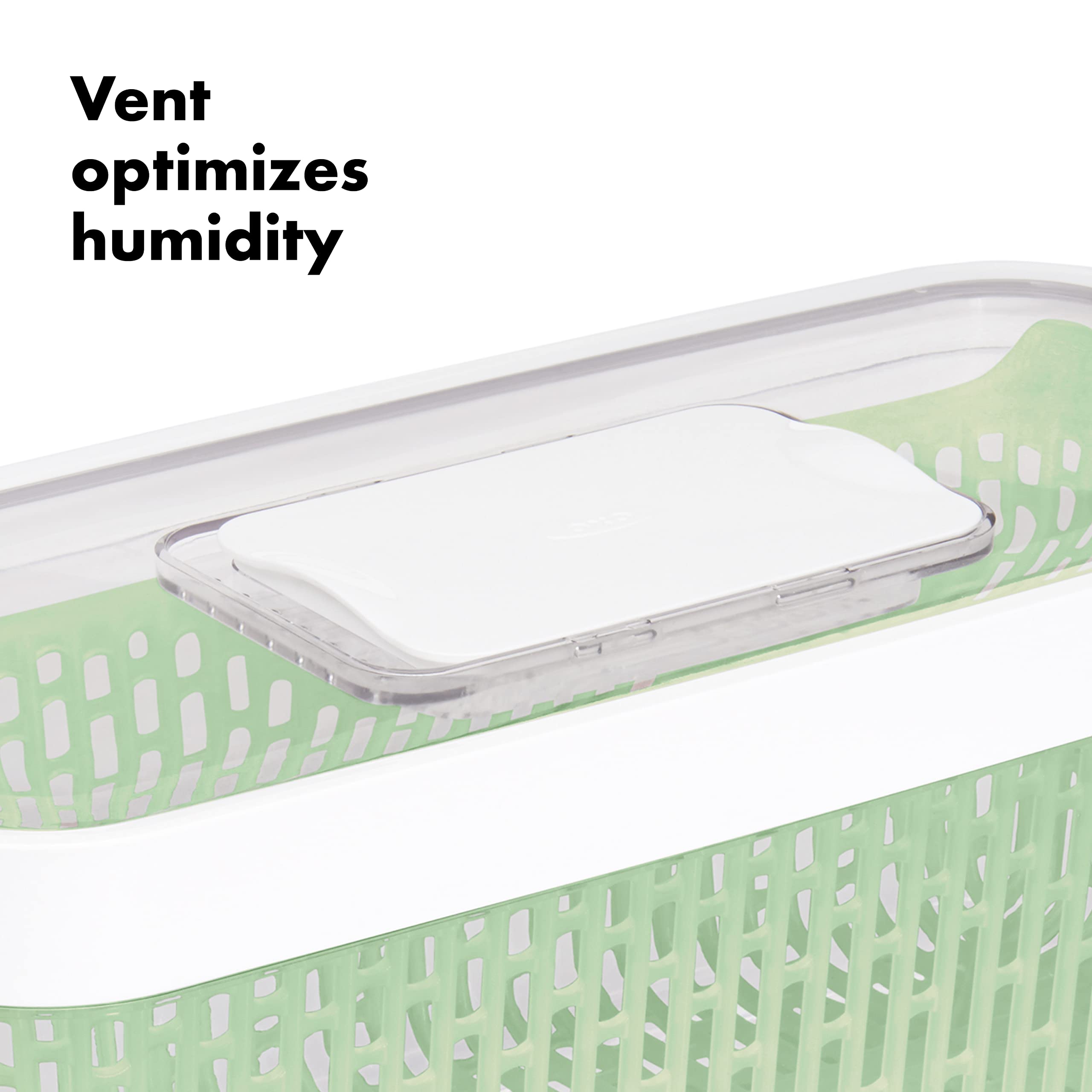 Foto 7 pulgar | Produce Keeper Oxo Good Grips Greensaver Large, 4,7 L, Color Blanco - Venta Internacional.