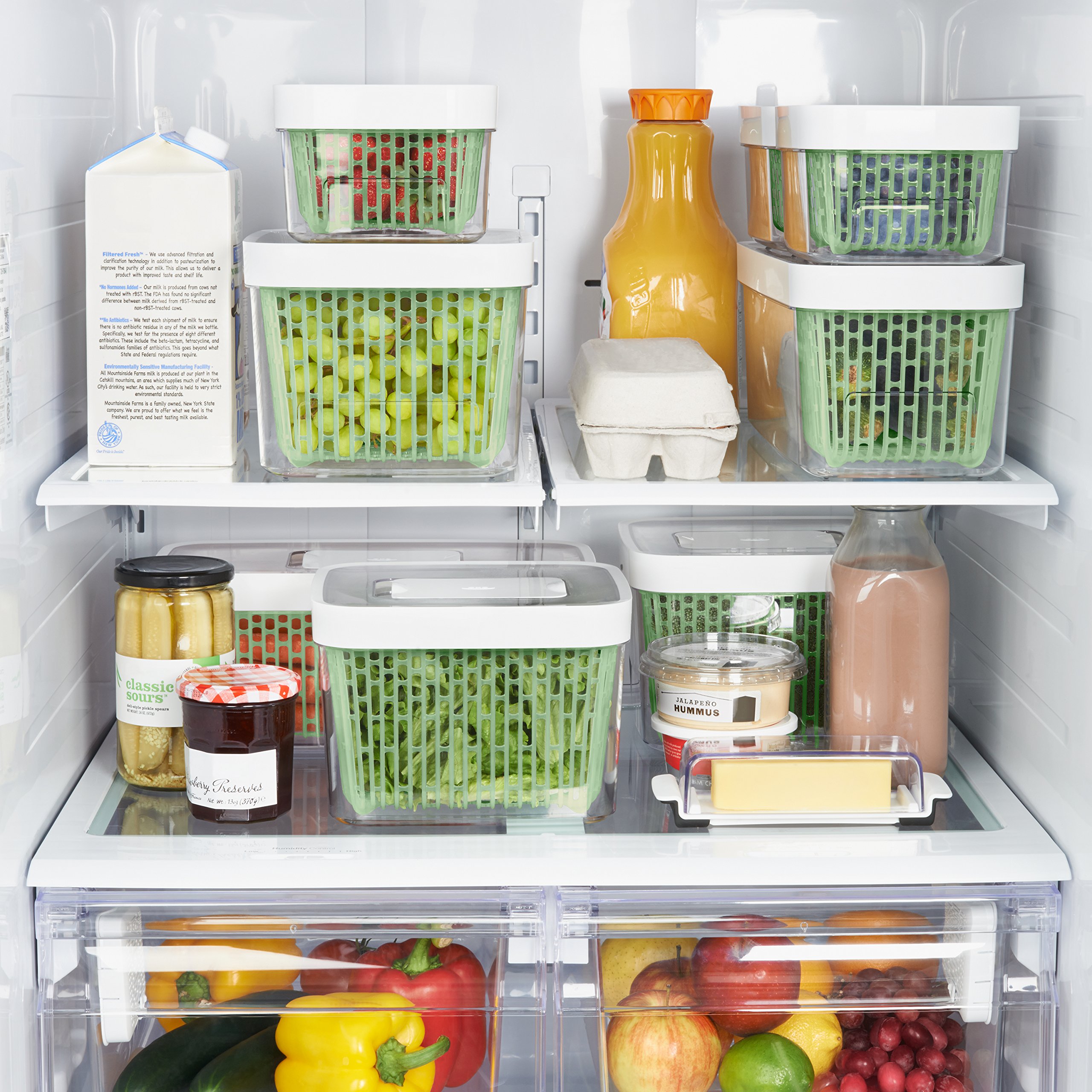 Foto 8 pulgar | Produce Keeper Oxo Good Grips Greensaver Large, 4,7 L, Color Blanco - Venta Internacional.