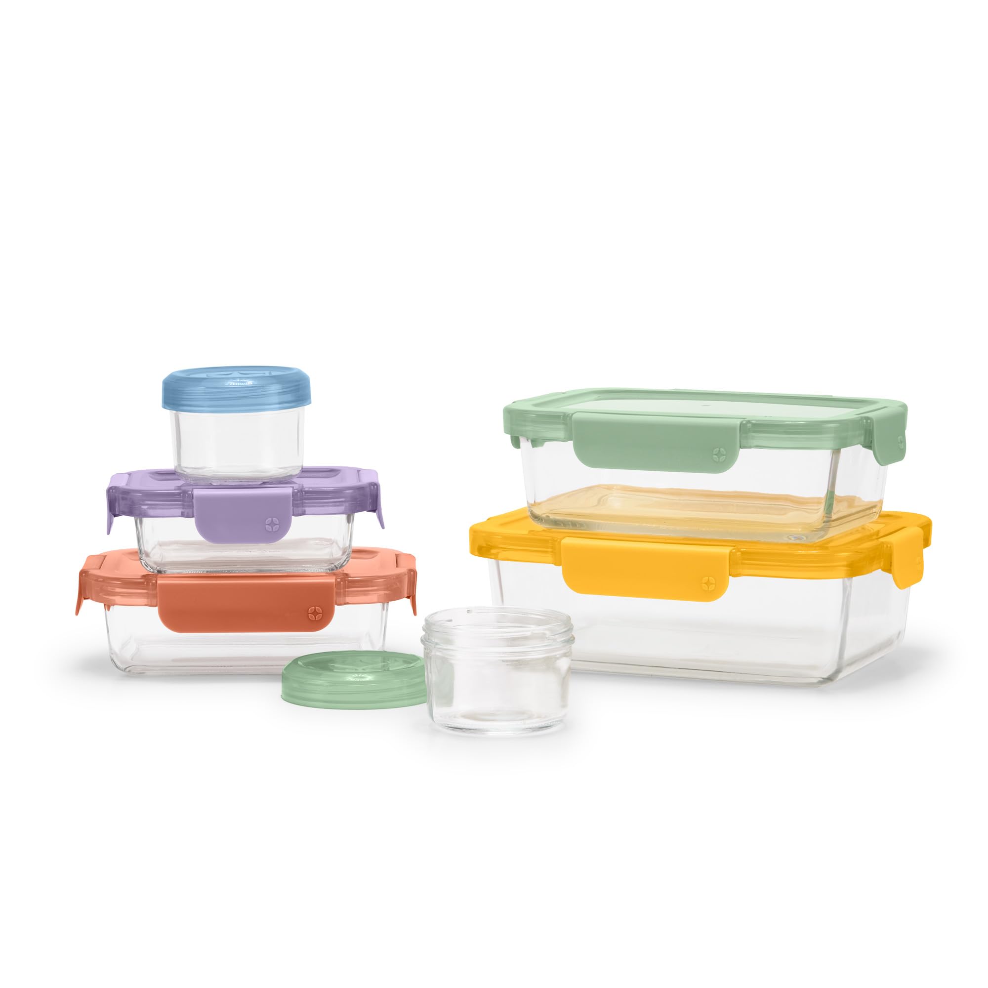 Foto 1 | Set De Almacenamiento De Alimentos Ello Color Lock, 12 Piezas, Vidrio Mixto - Venta Internacional.