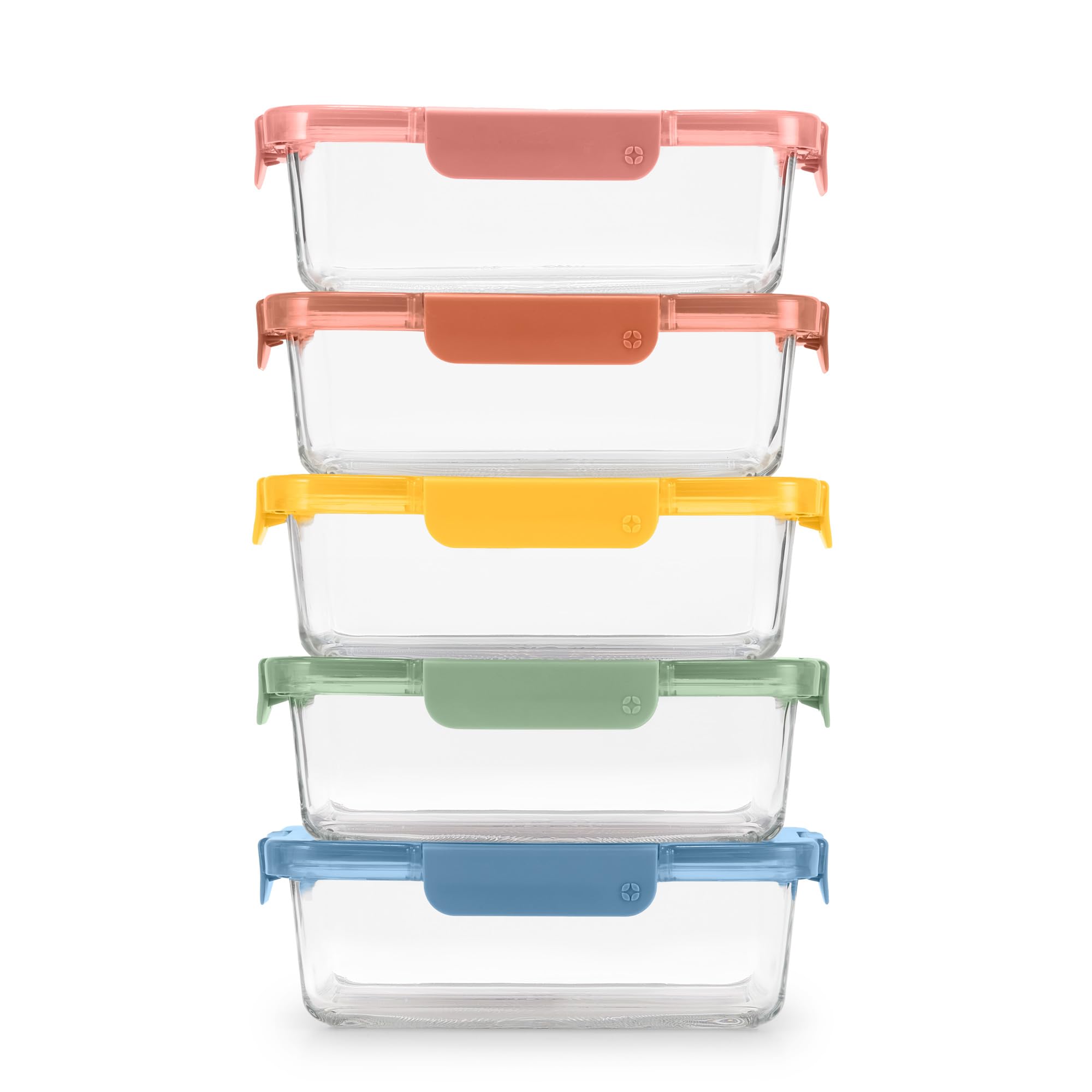 Set De Vidrio Para Preparar Comidas Ello Color Lock, 5 Tazas, 10 Unidades, Paquete De 5 - Venta Internacional.