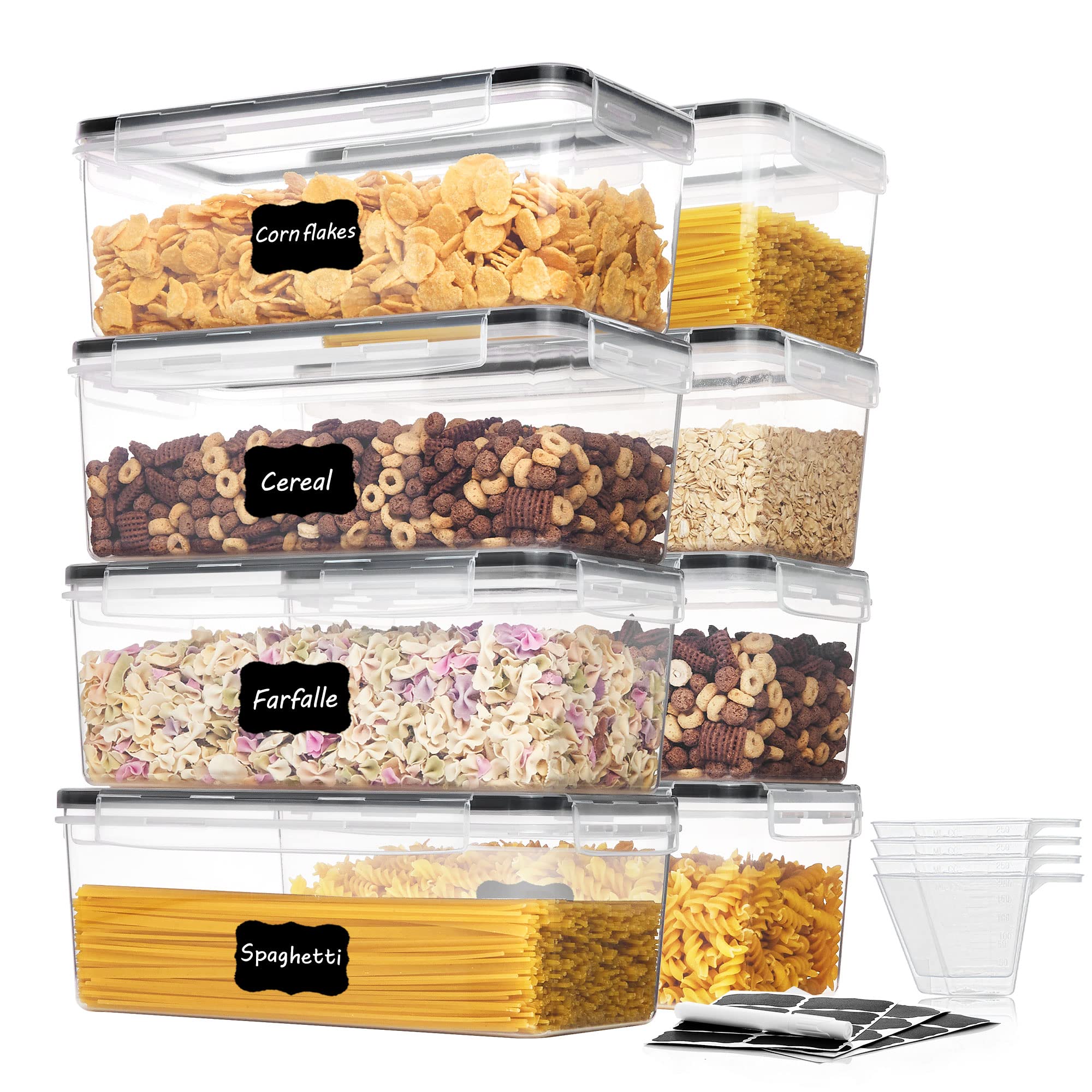 Foto 2 pulgar | Contenedores De Almacenamiento De Alimentos Vtopmart, Juego De 8 Piezas, 3,2 Litros Con Tapas - Venta Internacional.
