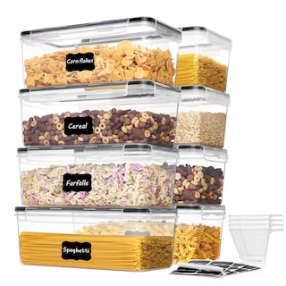 Foto 1 | Contenedores De Almacenamiento De Alimentos Vtopmart, Juego De 8 Piezas, 3,2 Litros Con Tapas - Venta Internacional.