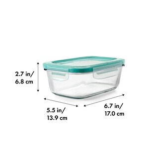 Foto 2 | Recipiente De Almacenamiento De Alimentos Oxo Good Grips Smart Seal De Vidrio De 830 Ml - Venta Internacional.
