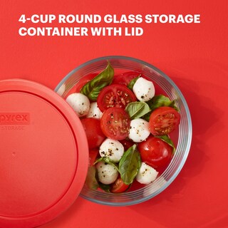 Foto 2 | Recipiente De Almacenamiento De Alimentos Pyrex Simply Store Para 4 Tazas (paquete De 4) - Venta Internacional.