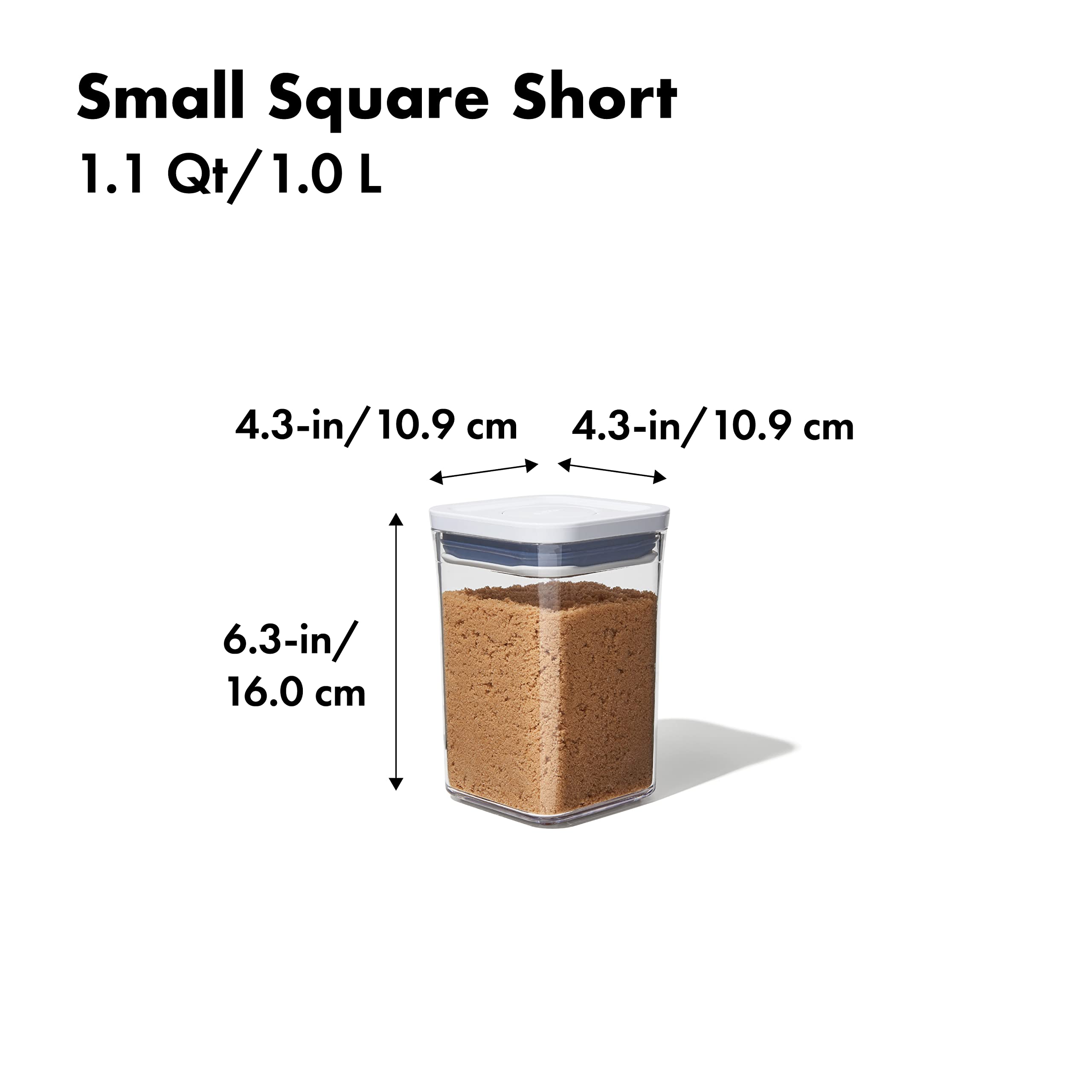 Foto 3 | Recipiente De Almacenamiento De Alimentos Oxo Good Grips Pop 1,1 L Para 0,5 Kg - Venta Internacional.