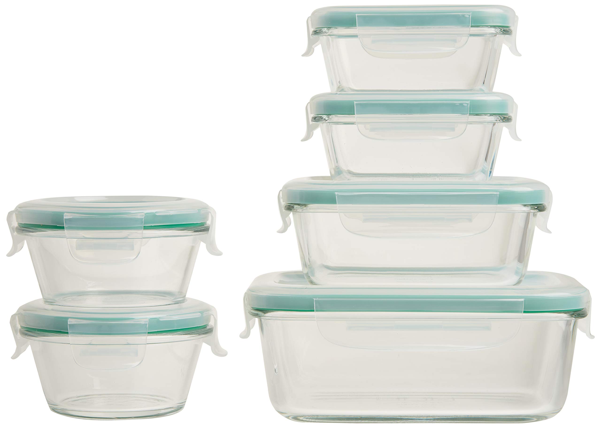 Set De Recipientes De Vidrio Oxo Good Grips Smart Seal, 12 Piezas - Venta Internacional.