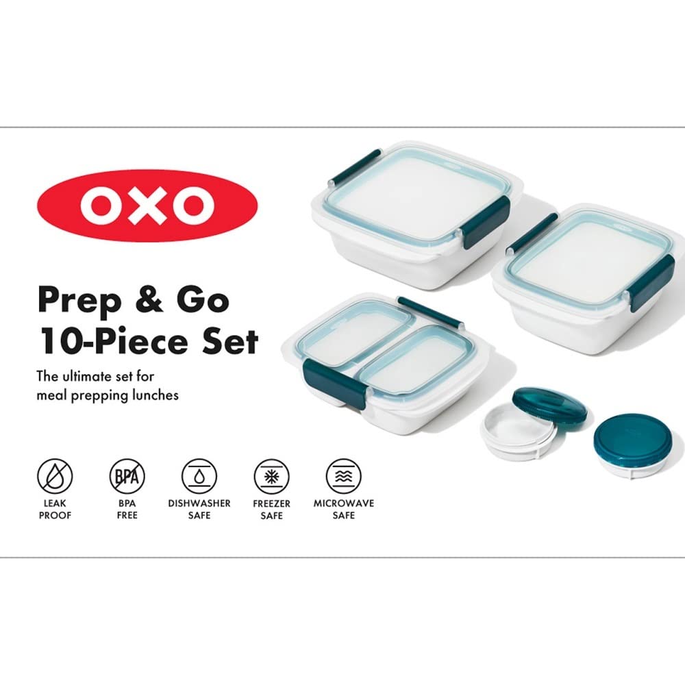 Foto 3 pulgar | Set De Contenedores Oxo Prep And Go, 10 Piezas - Venta Internacional.