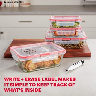 Foto 3 | Recipiente De Almacenamiento De Alimentos Pyrex Freshlock Glass, 8 Tazas - Venta Internacional.