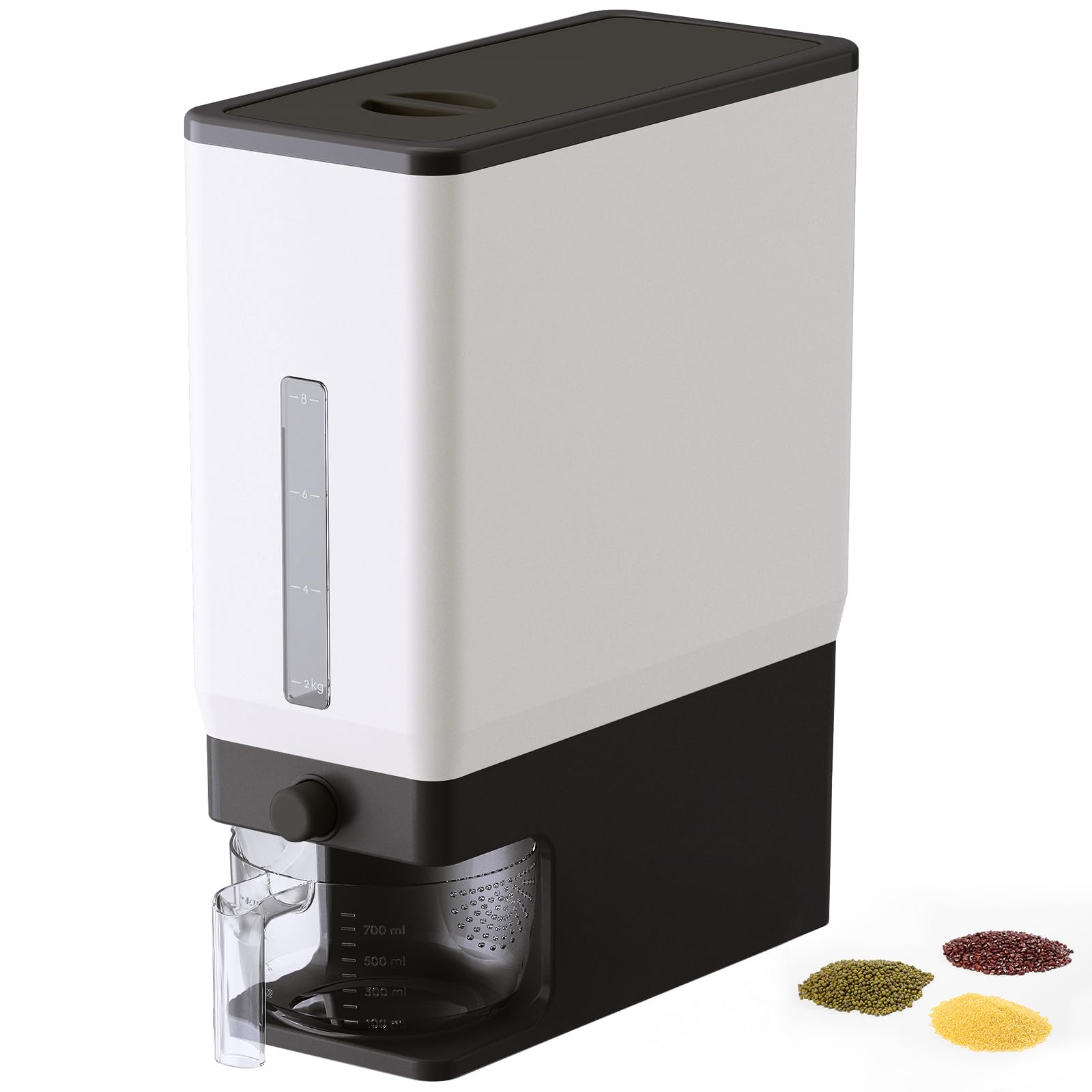 Dispensador de Arroz Lifewit de 25,4 kg Sellado a Prueba de Humedad sin BPA - Venta Internacional