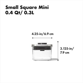 Foto 2 | Recipiente Oxo Steel Pop Small Square 0.3 l - Venta Internacional