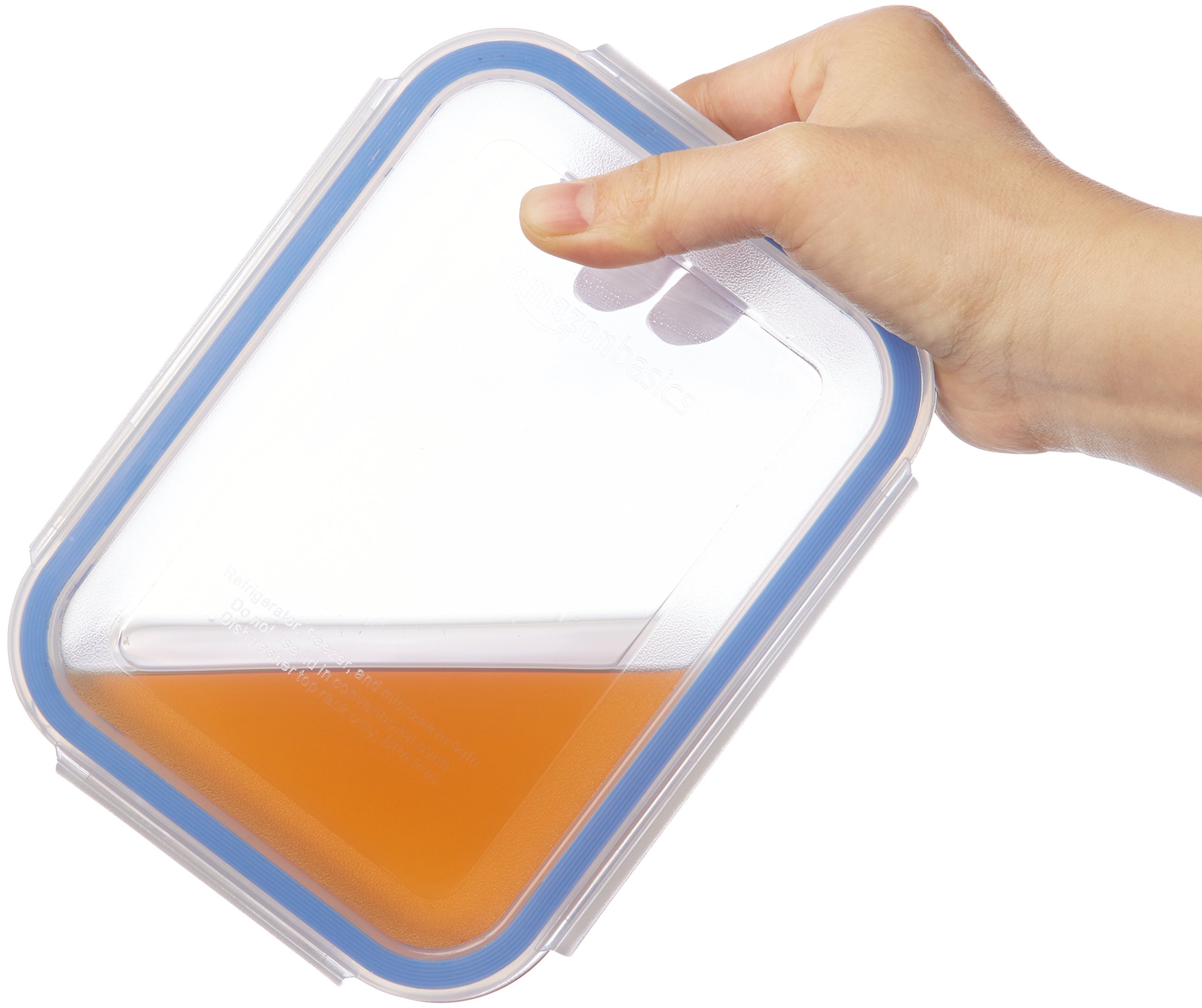 Foto 5 | Contenedores De Almacenamiento De Alimentos Amazon Basics De Vidrio A Prueba De Fugas, 14 Piezas - Venta Internacional.