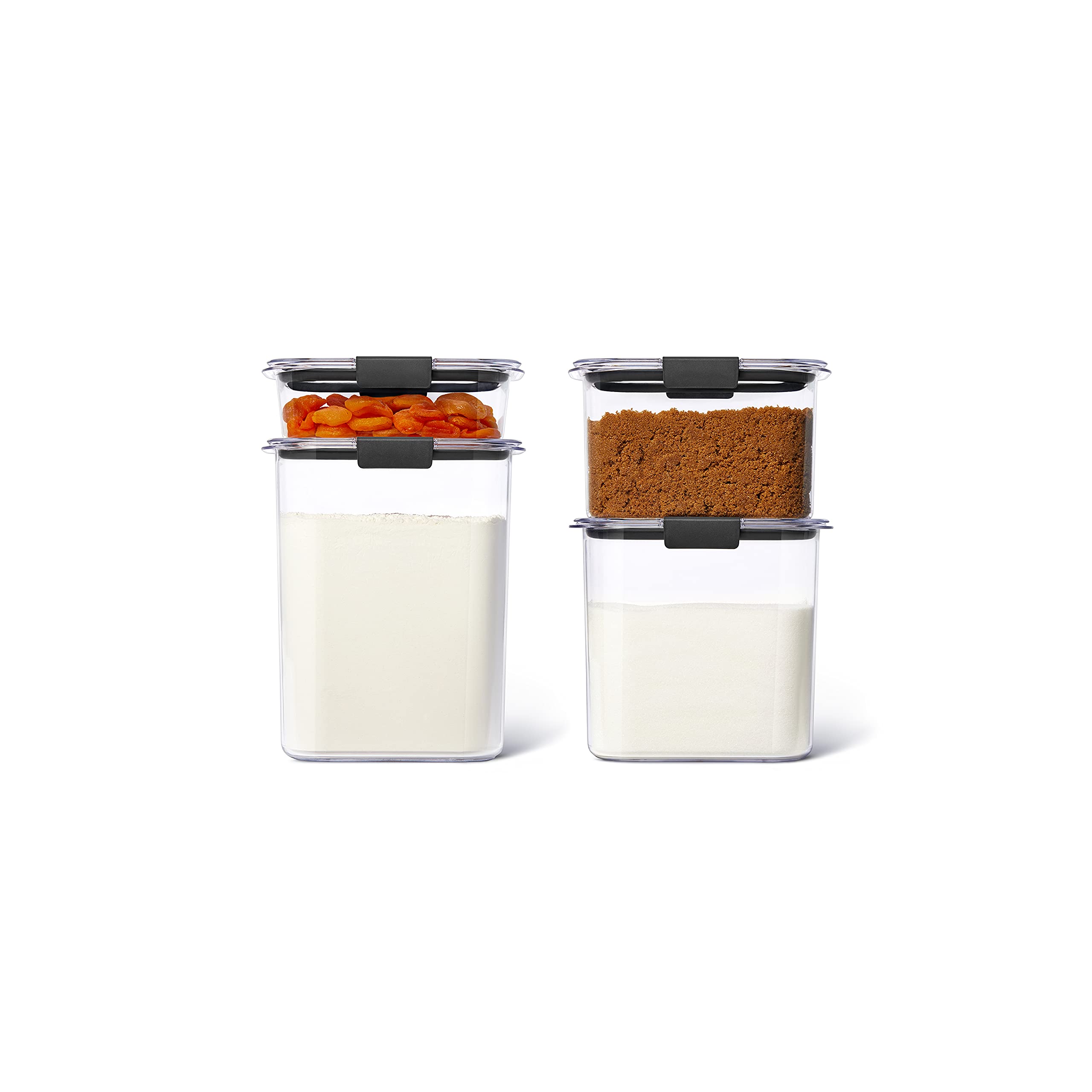 Recipientes Rubbermaid Brilliance Para Almacenar Alimentos, Juego De 4 - Venta Internacional.