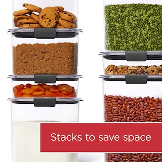 Foto 5 | Recipientes Rubbermaid Brilliance Para Almacenar Alimentos, Juego De 4 - Venta Internacional.