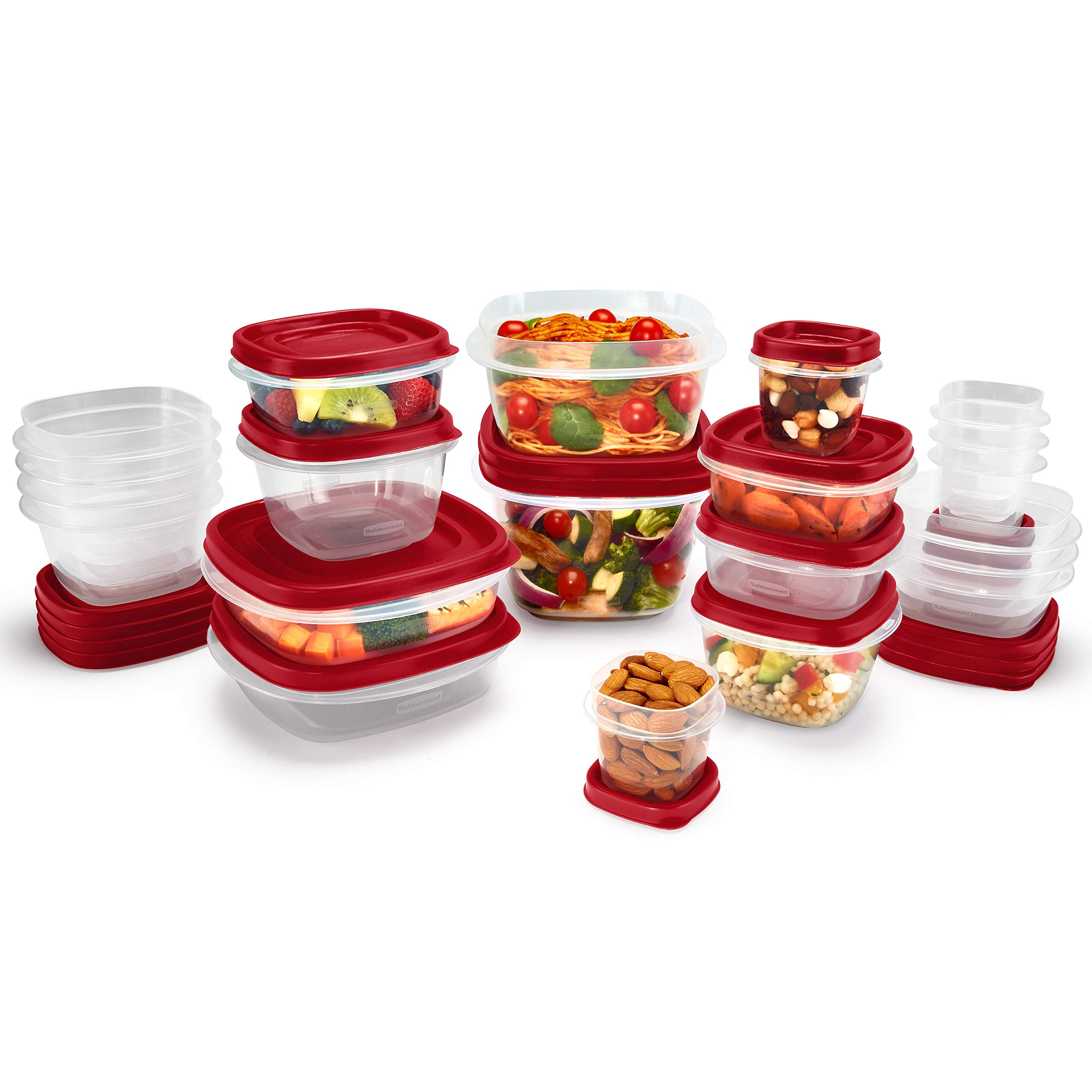 Foto 3 pulgar | Recipientes Rubbermaid Para Almacenamiento De Alimentos, 42 Piezas, Con Tapas - Venta Internacional.
