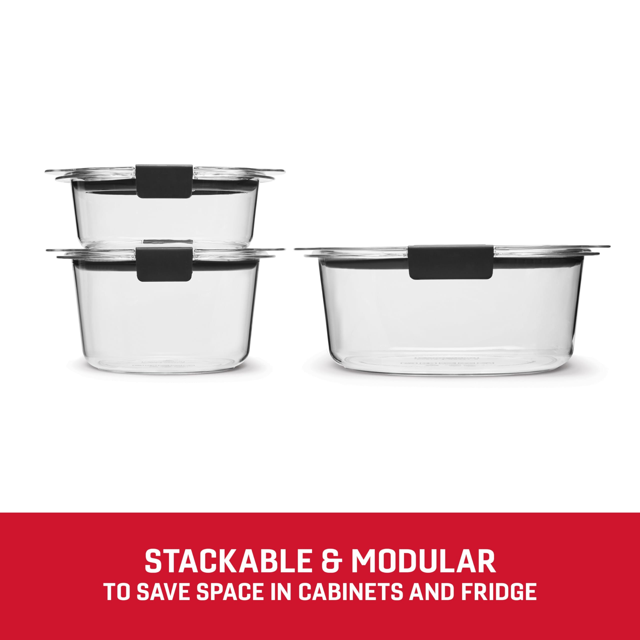 Foto 5 pulgar | Contenedores De Almacenamiento De Alimentos Rubbermaid Brilliance , Juego De 6 Piezas - Venta Internacional.