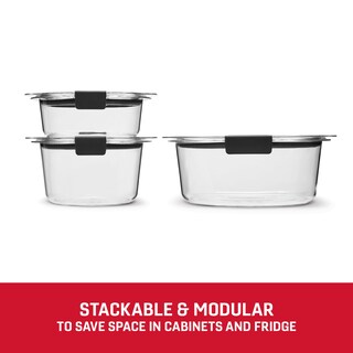 Foto 4 | Contenedores De Almacenamiento De Alimentos Rubbermaid Brilliance , Juego De 6 Piezas - Venta Internacional.