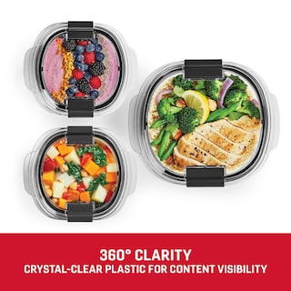 Foto 5 | Contenedores De Almacenamiento De Alimentos Rubbermaid Brilliance , Juego De 6 Piezas - Venta Internacional.