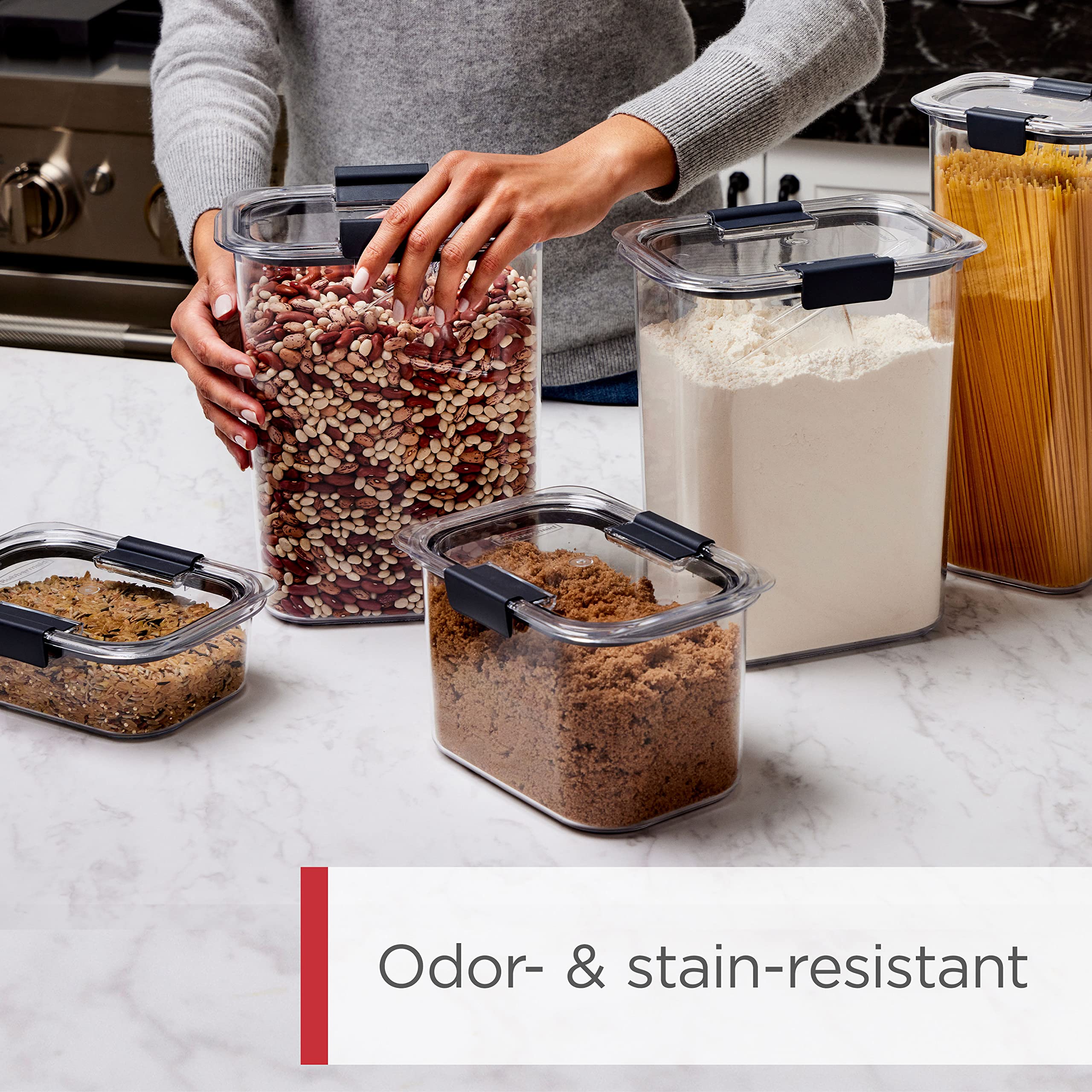Foto 5 pulgar | Recipiente De Almacenamiento De Alimentos Rubbermaid Brilliance 950 Ml - Venta Internacional.