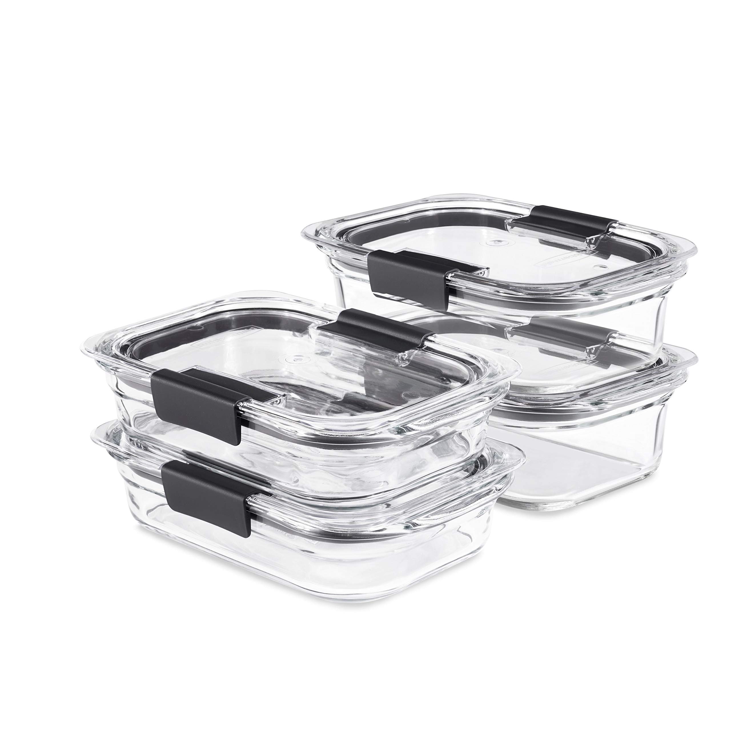 Set de Recipientes de Alimentos Rubbermaid Brilliance Glass 4 Piezas - Venta Internacional