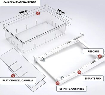 Foto 3 | Contenedor De Frutas Y Verduras Xtellar