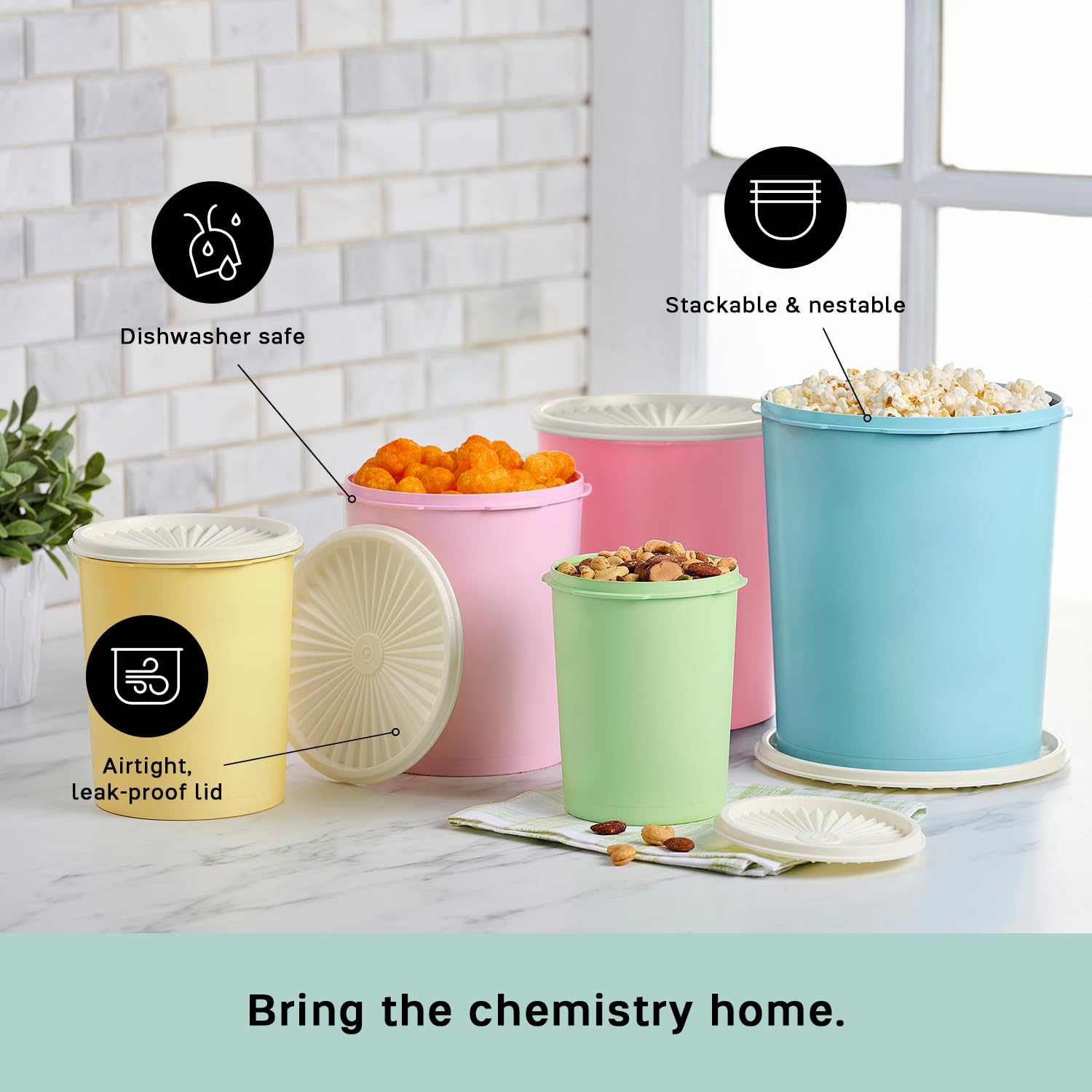 Foto 4 | Set De Botes Tupperware Heritage Collection, 10 Piezas - Venta Internacional.