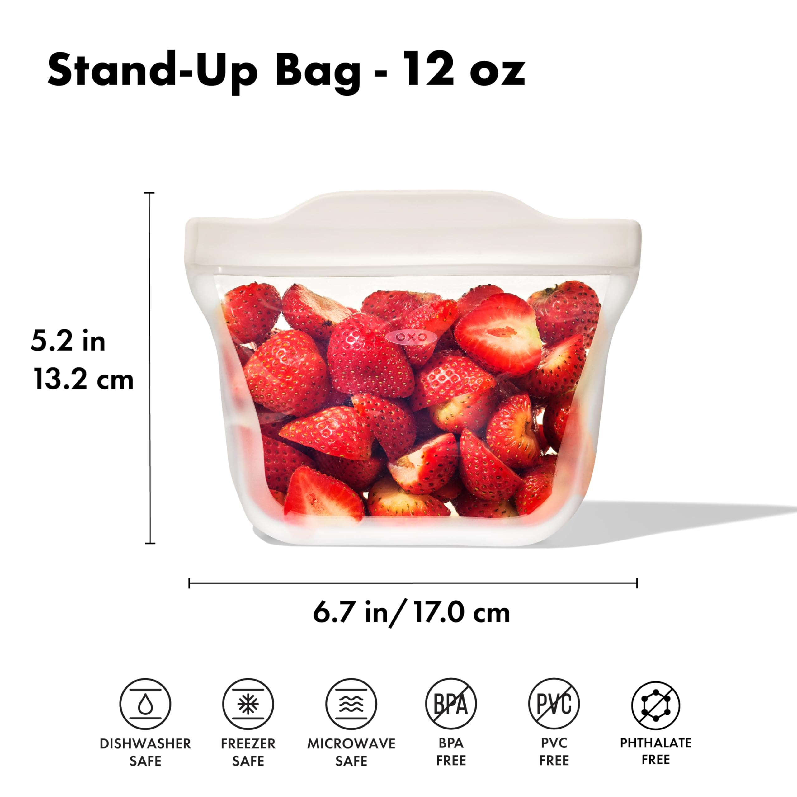 Foto 6 | Bolsa Reutilizable Oxo Good Grips De Silicona Para Aperitivos, 350 Ml - Venta Internacional.