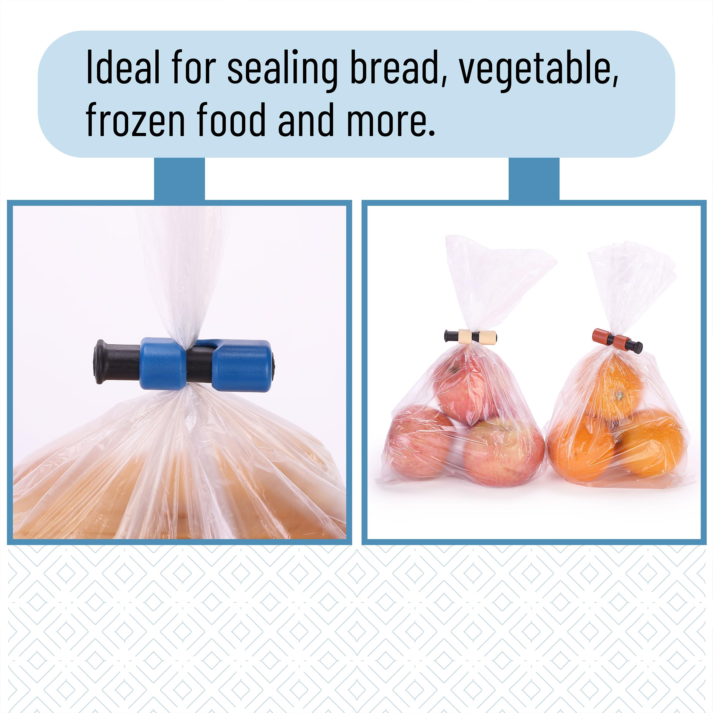Foto 5 | Clips Para Bolsas Mr. Pen Squeeze And Lock Bread, Paquete De 16 Unidades De Plástico - Venta Internacional.