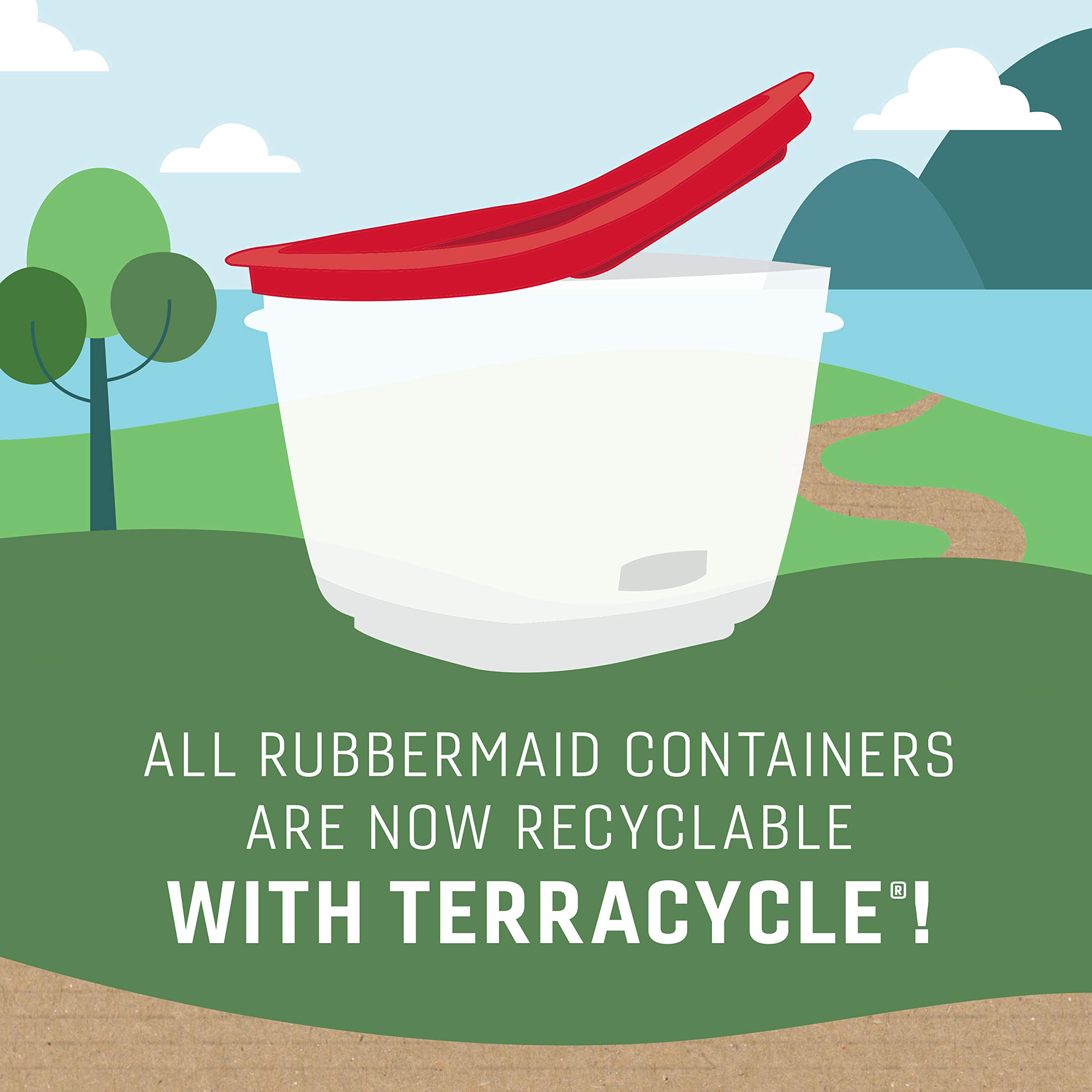 Foto 6 | Recipientes Rubbermaid Para Almacenamiento De Alimentos, 38 Piezas, Transparentes/azules - Venta Internacional.