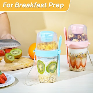 Foto 4 | Vasos Para Helado De Yogur Vtopmart, 800 Ml, Paquete De 4 Con Tapas Y Cucharas - Venta Internacional.