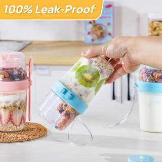 Foto 7 | Vasos Para Helado De Yogur Vtopmart, 800 Ml, Paquete De 4 Con Tapas Y Cucharas - Venta Internacional.