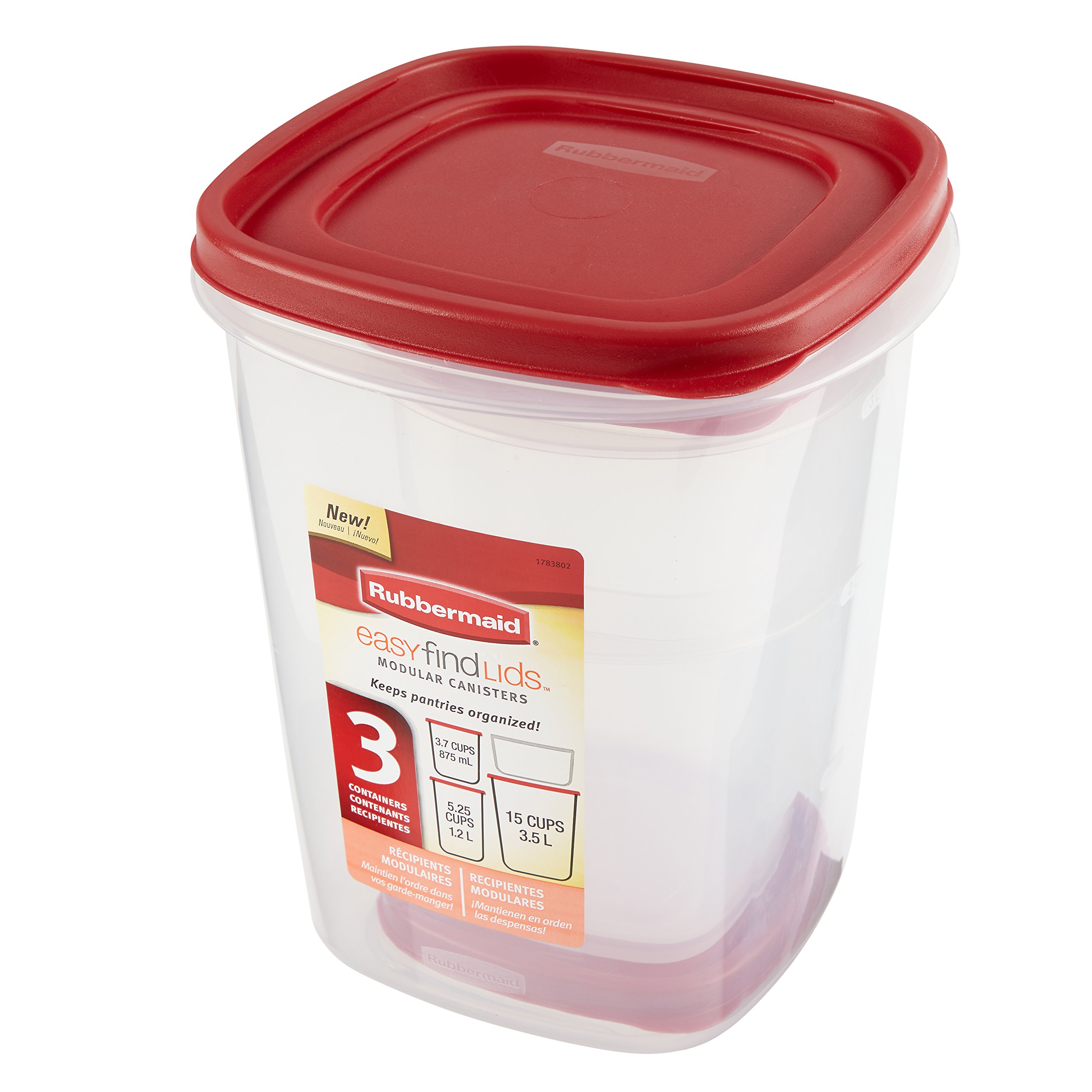 Foto 7 pulgar | Recipientes Rubbermaid Para Almacenamiento De Alimentos Con Tapas Fáciles De Encontrar, 6 Piezas - Venta Internacional.