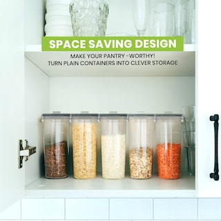 Foto 7 | Recipientes Para Cereales Utopia Kitchen, 4 Litros, Herméticos, 3 Unidades, Transparentes - Venta Internacional.