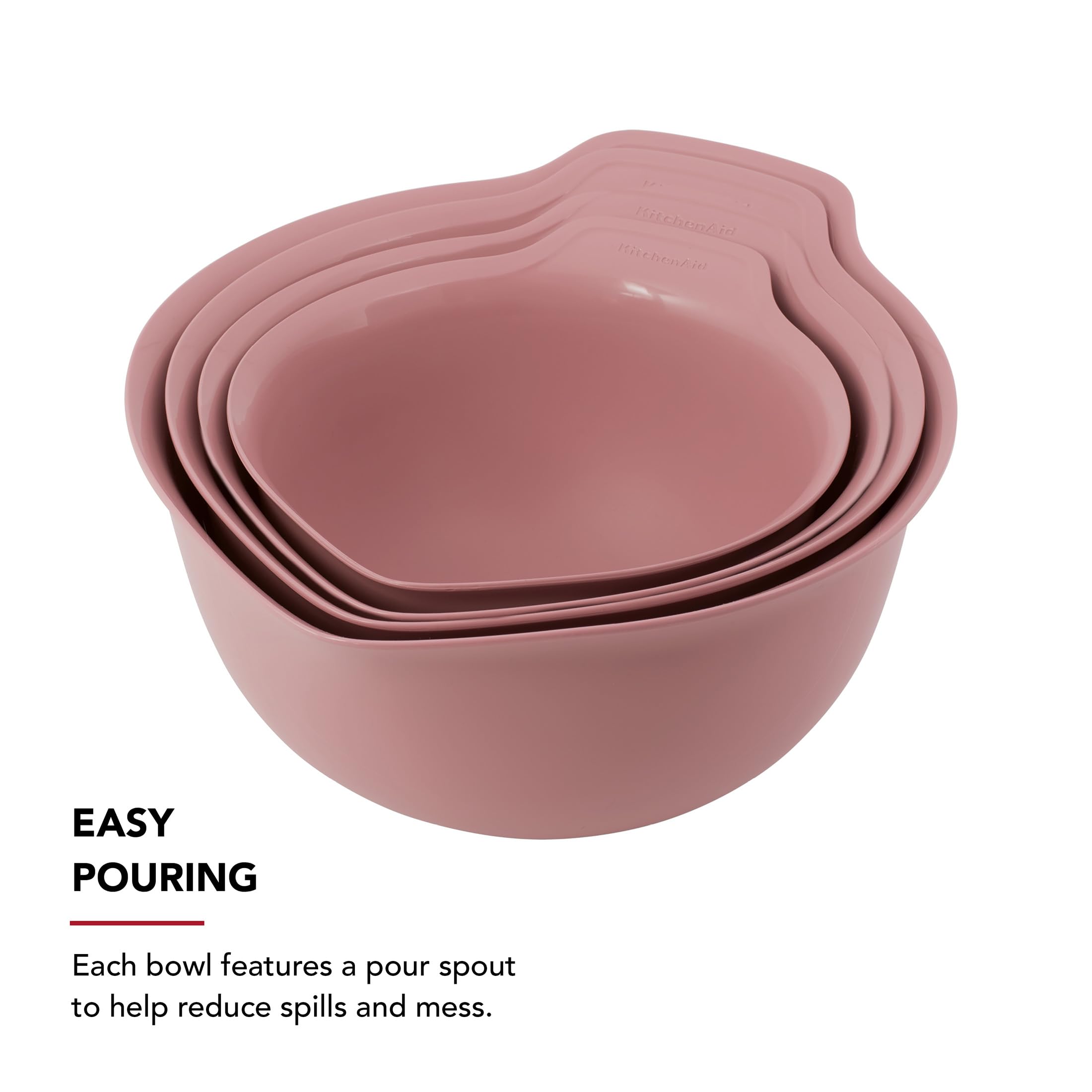 Foto 5 pulgar | Juego De 4 Cuencos Para Mezclar Kitchenaid, Universales, De Plástico - Venta Internacional.
