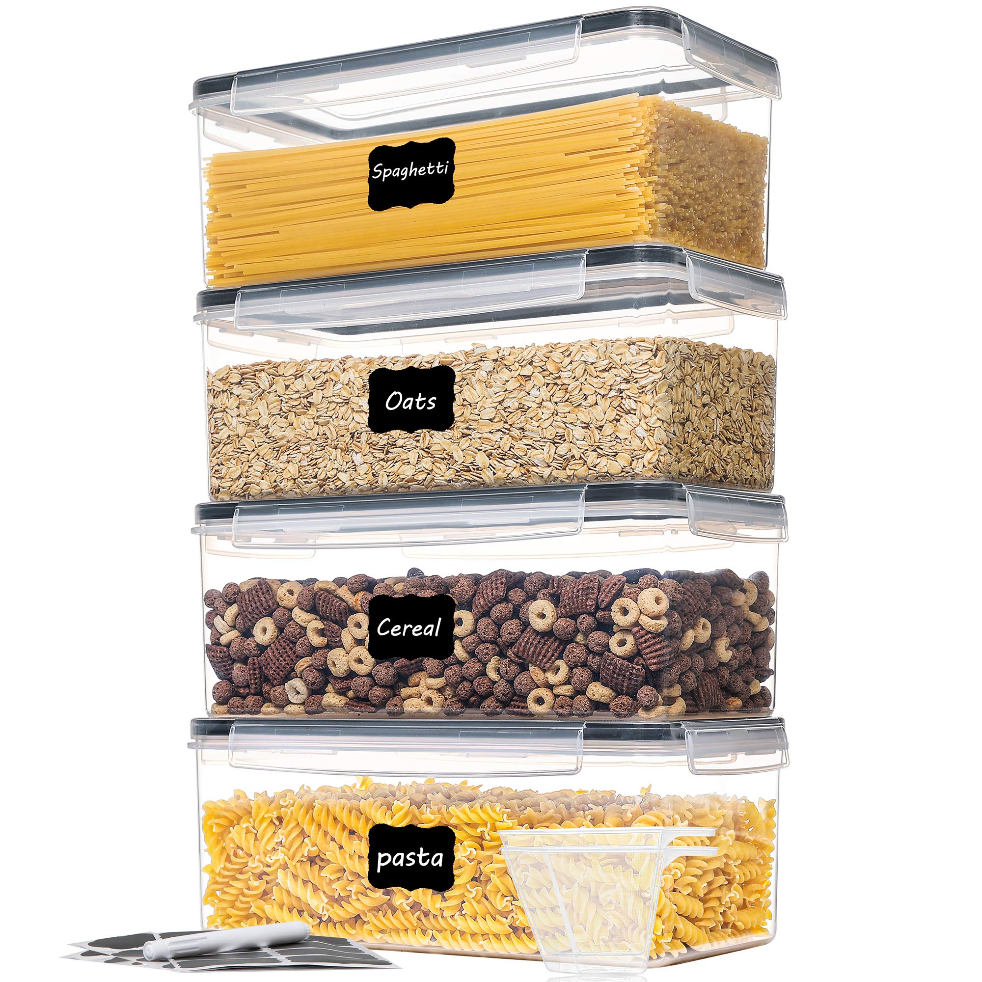 Foto 1 | Contenedores De Almacenamiento De Alimentos Vtopmart 3.2 L (4 Piezas) Para Pasta - Venta Internacional.